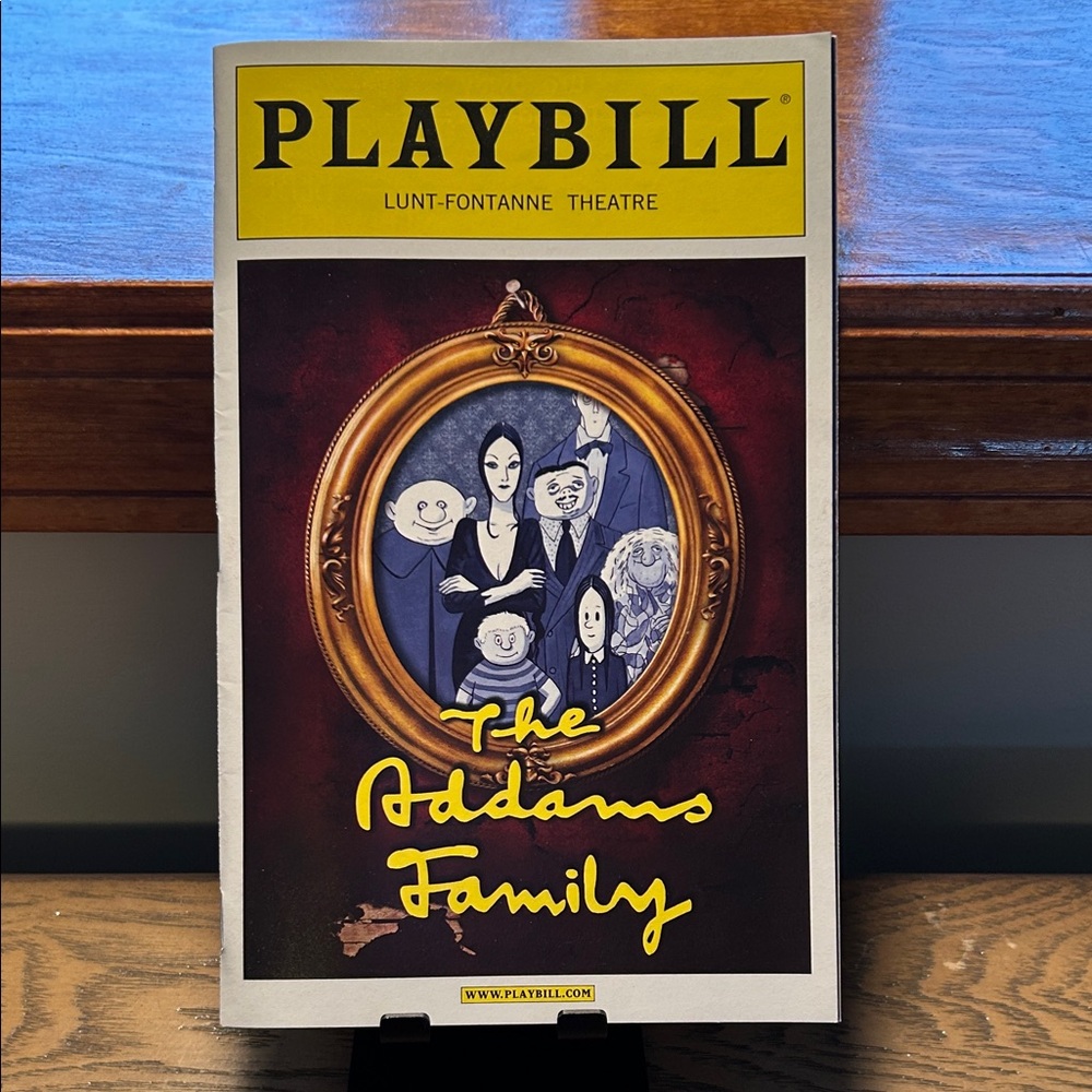 The Addams Family Playbill casting Nathan Lane as Gomez Adams 2010